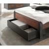Schlafzimmer Set 5-teilig Bett 140x200 mit Holzkopfteil +Bettkasten used-look QUEENS Nr. 3