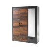 Kleiderschrank 3-türig 150x201 cm used-look QUEENS