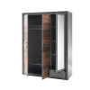 Kleiderschrank 3-türig 150x201 cm used-look QUEENS