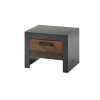 Nachtkommode 55x45 cm mit 1x Schublade used-look QUEENS