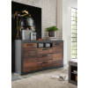 Sideboard 153x87 cm 2-türig + 3 Schubkästen used-look QUEENS