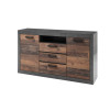 Sideboard 153x87 cm 2-türig + 3 Schubkästen used-look QUEENS