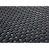 Sichtschutzmatte Polyrattan 100cm Meterware grau