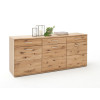 Sideboard 180 cm 3 türig Eiche Bianco teilmassiv Santa Fe, Freisteller