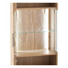 Vitrine Eiche bianco 60 cm 1-türig Santa Fe, Detail Struktur-Rückwand