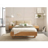 Schwebebett aus Eiche Massivholz 180x200
