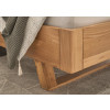 Schwebebett aus Eiche Massivholz 180x200