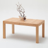 Ausziehbarer Esstisch aus Kernbuche teilmassiv 160-260x90 cm Sanremo