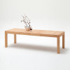 Ausziehbarer Esstisch aus Kernbuche teilmassiv 160-260x90 cm Sanremo