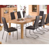 Ausziehbarer Esstisch aus Kernbuche teilmassiv 160-260x90 cm Sanremo