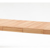 Ausziehbarer Esstisch aus Kernbuche teilmassiv 160-260x90 cm Sanremo