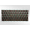 Sichtschutzstreifen Polyrattan 255x19cm rostbraun