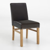 Esszimmerstuhl aus Kunstleder Beine aus Buche oder Eiche Farben wählbar SOPHIE