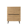 Highboard 107 cm 4-türig Eiche Tonder