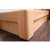 Bett 180x200 Kernbuche massiv mit Holzkopfteil Bettkasten und Lattenrost VERONA