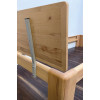 Bett 200x200 Kernbuche massiv mit Holzkopfteil Bettkasten und Lattenrost VERONA