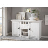 Sideboard 152x83 cm 2-türig mit Flascheneinteilung weiß Pinie WALES